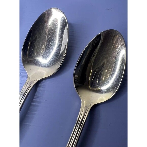 Pfaltzgraff Gold Electroplate Demitasse Espresso Spoons 4 Stainless Steel - Picture 4 of 15